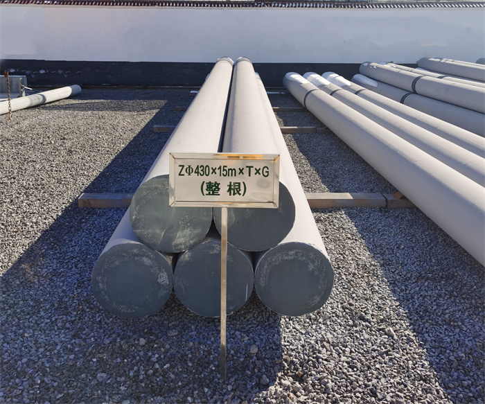 沙洋430×15米×T×G终端电线杆